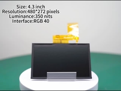 4.3インチ TFTディスプレイ パネル 480*272 ピクセル LCDディスプレイ モジュール 亮度 300 ニット